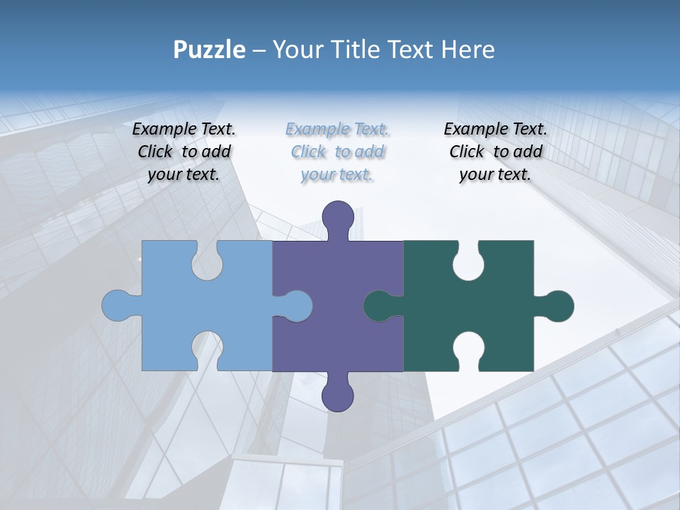 Klar Grau Hochhaus PowerPoint Template