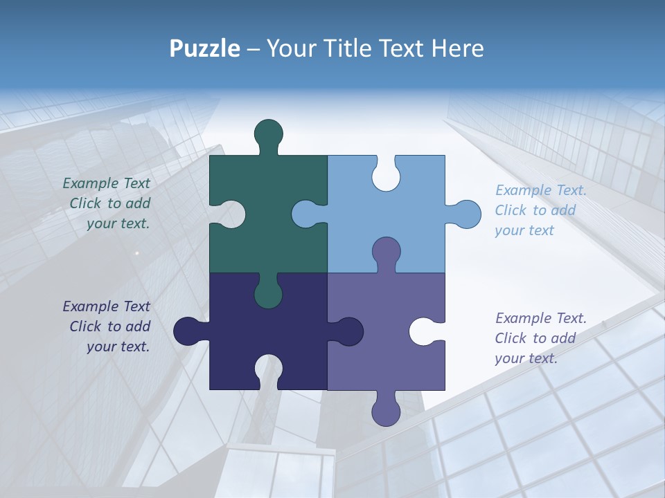 Klar Grau Hochhaus PowerPoint Template