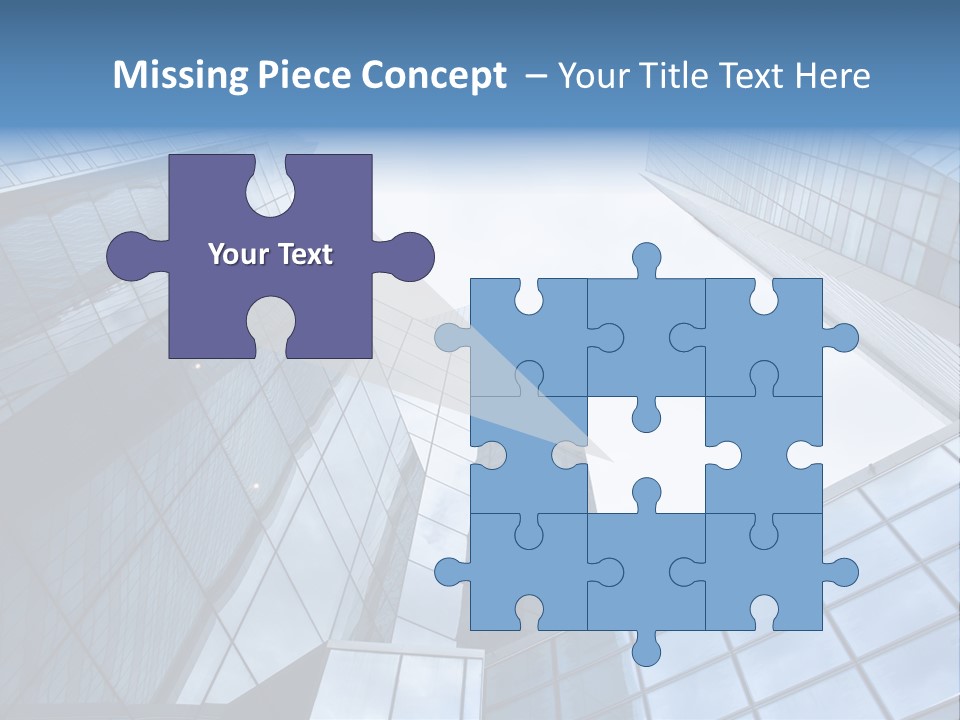 Klar Grau Hochhaus PowerPoint Template