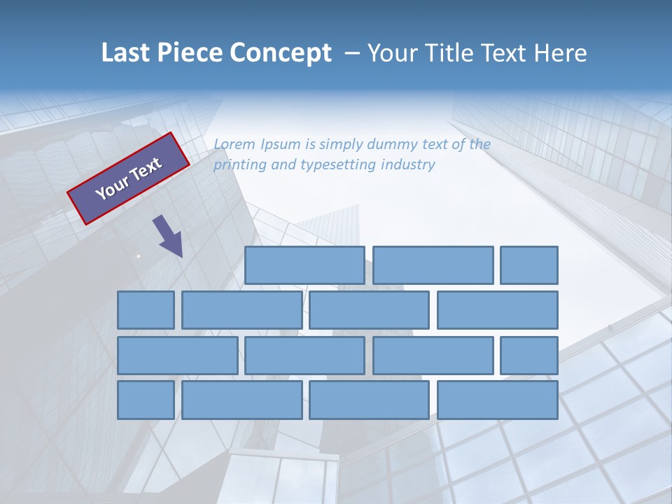 Klar Grau Hochhaus PowerPoint Template