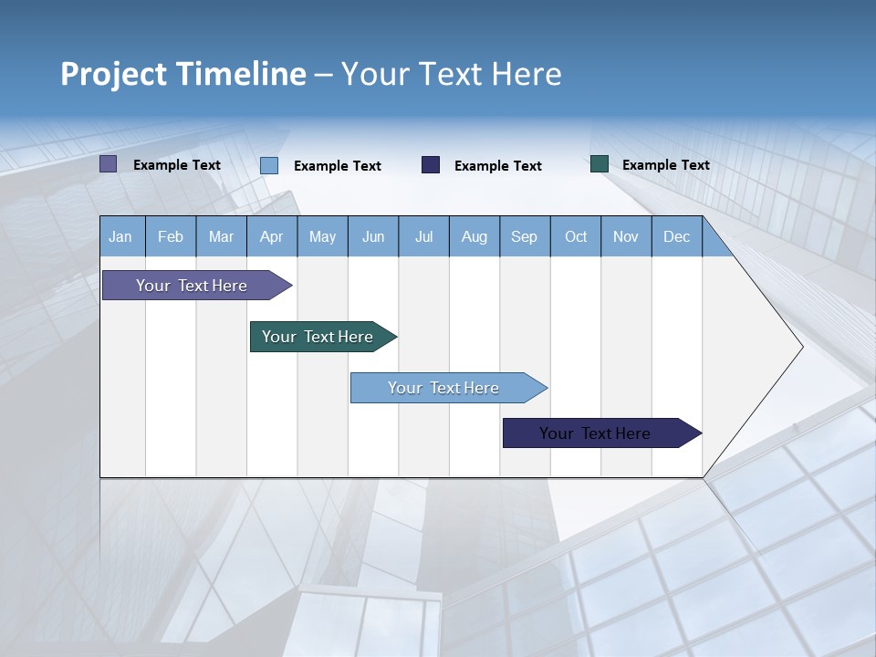 Klar Grau Hochhaus PowerPoint Template
