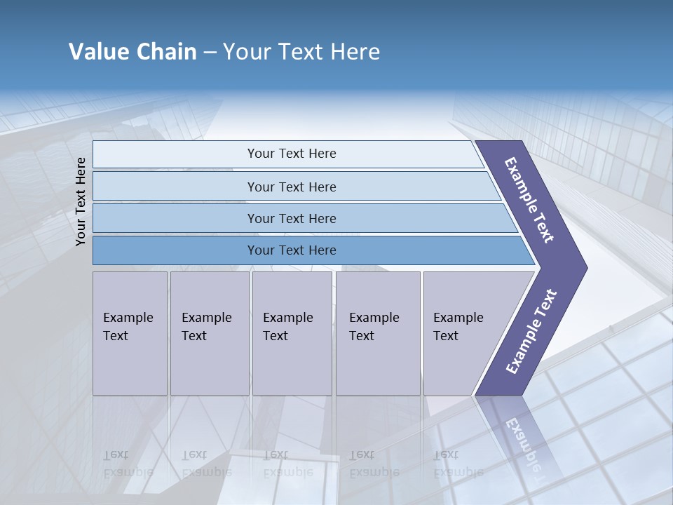 Klar Grau Hochhaus PowerPoint Template
