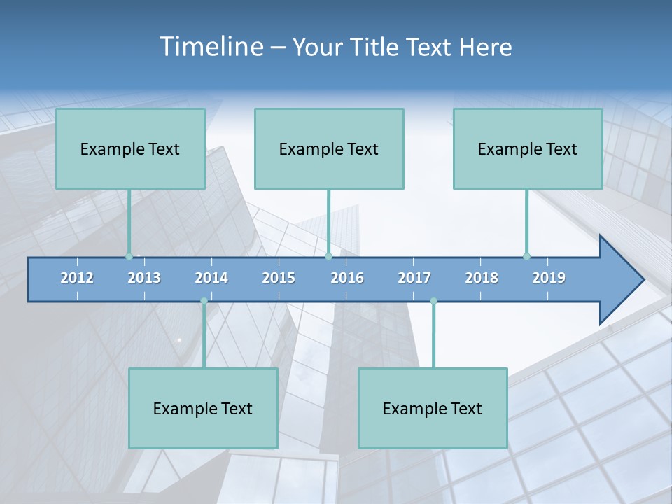 Klar Grau Hochhaus PowerPoint Template
