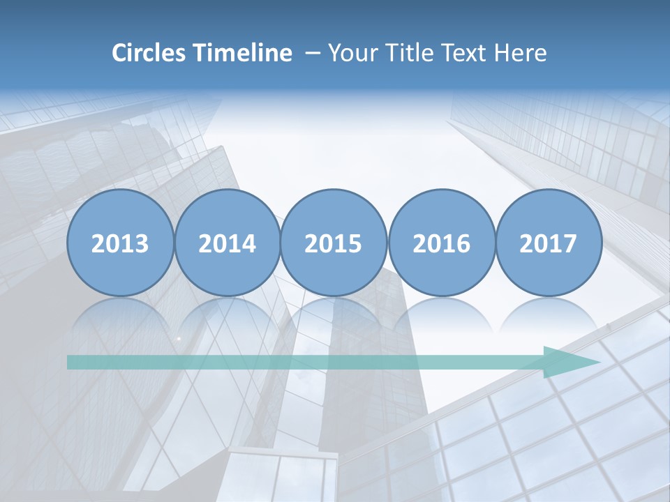 Klar Grau Hochhaus PowerPoint Template