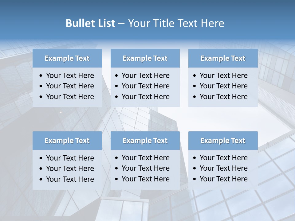 Klar Grau Hochhaus PowerPoint Template