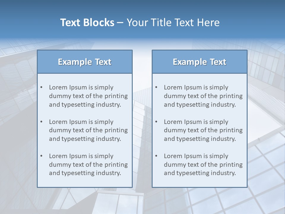 Klar Grau Hochhaus PowerPoint Template