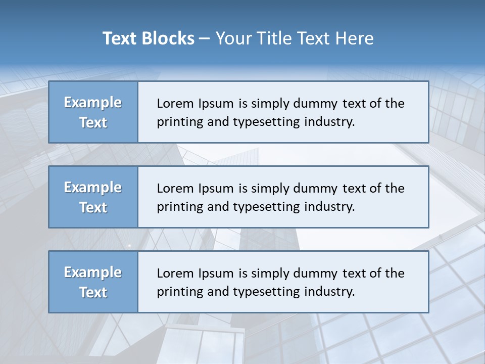 Klar Grau Hochhaus PowerPoint Template