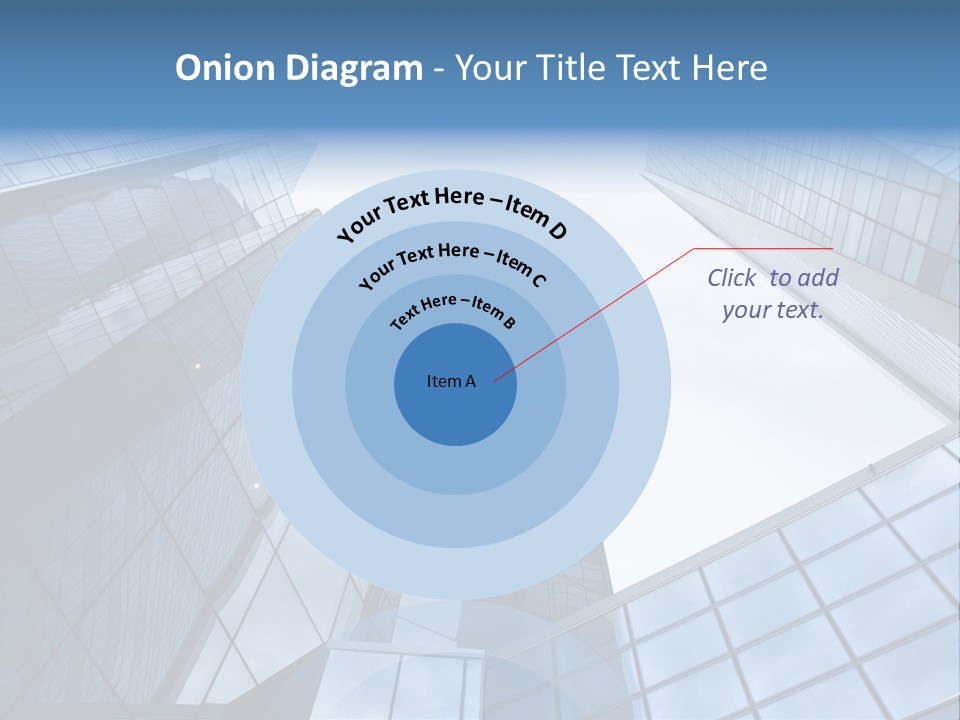 Klar Grau Hochhaus PowerPoint Template