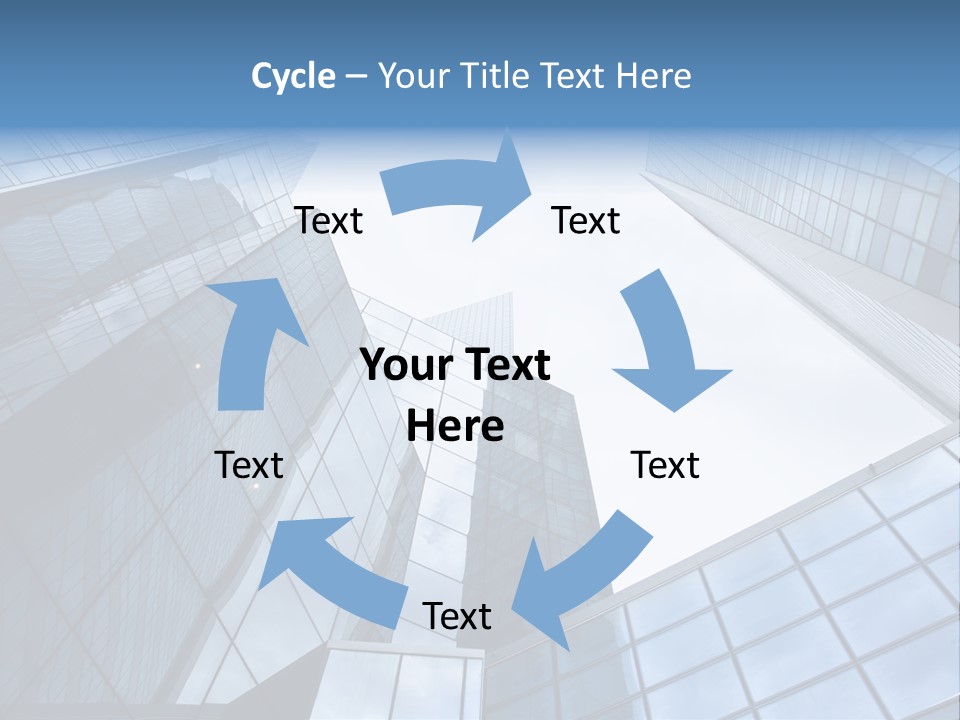 Klar Grau Hochhaus PowerPoint Template