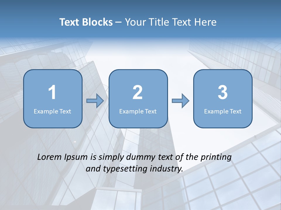 Klar Grau Hochhaus PowerPoint Template