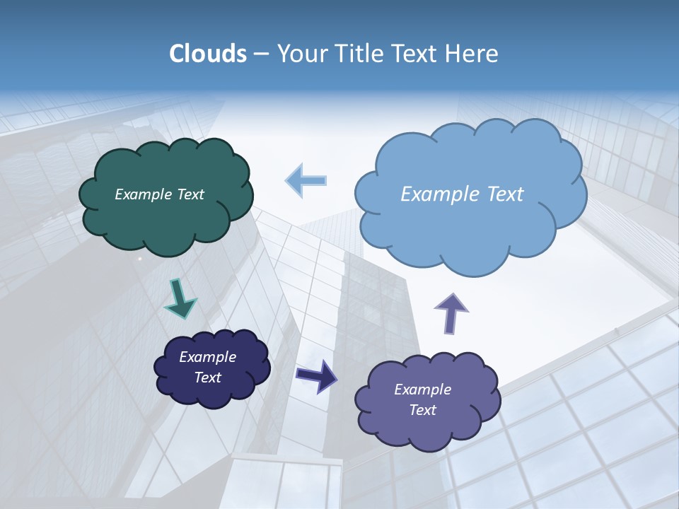 Klar Grau Hochhaus PowerPoint Template
