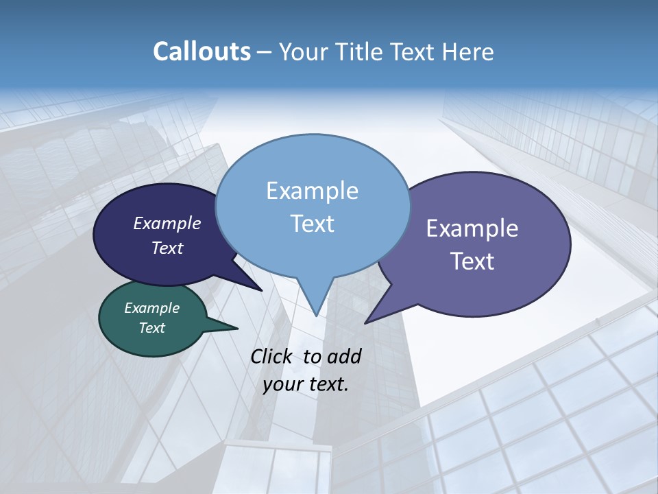 Klar Grau Hochhaus PowerPoint Template