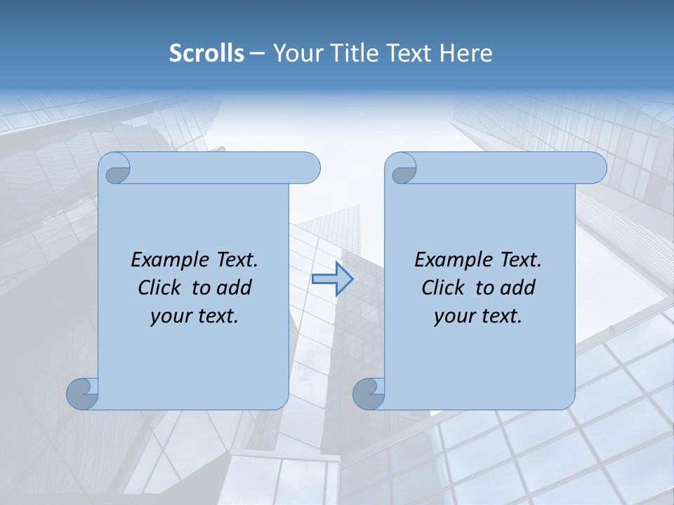 Klar Grau Hochhaus PowerPoint Template