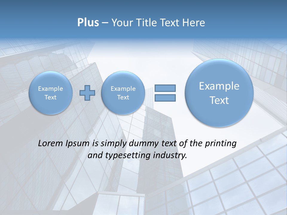 Klar Grau Hochhaus PowerPoint Template