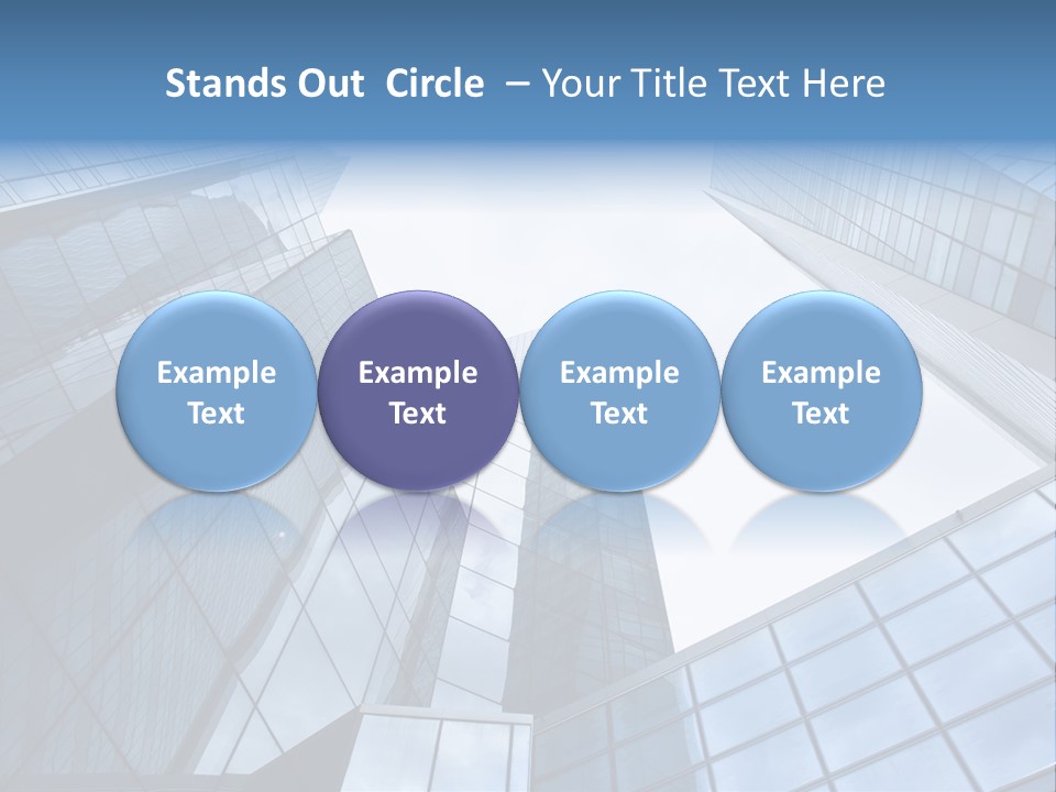 Klar Grau Hochhaus PowerPoint Template