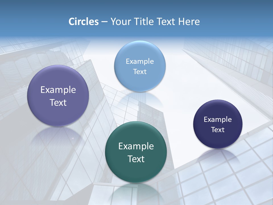 Klar Grau Hochhaus PowerPoint Template