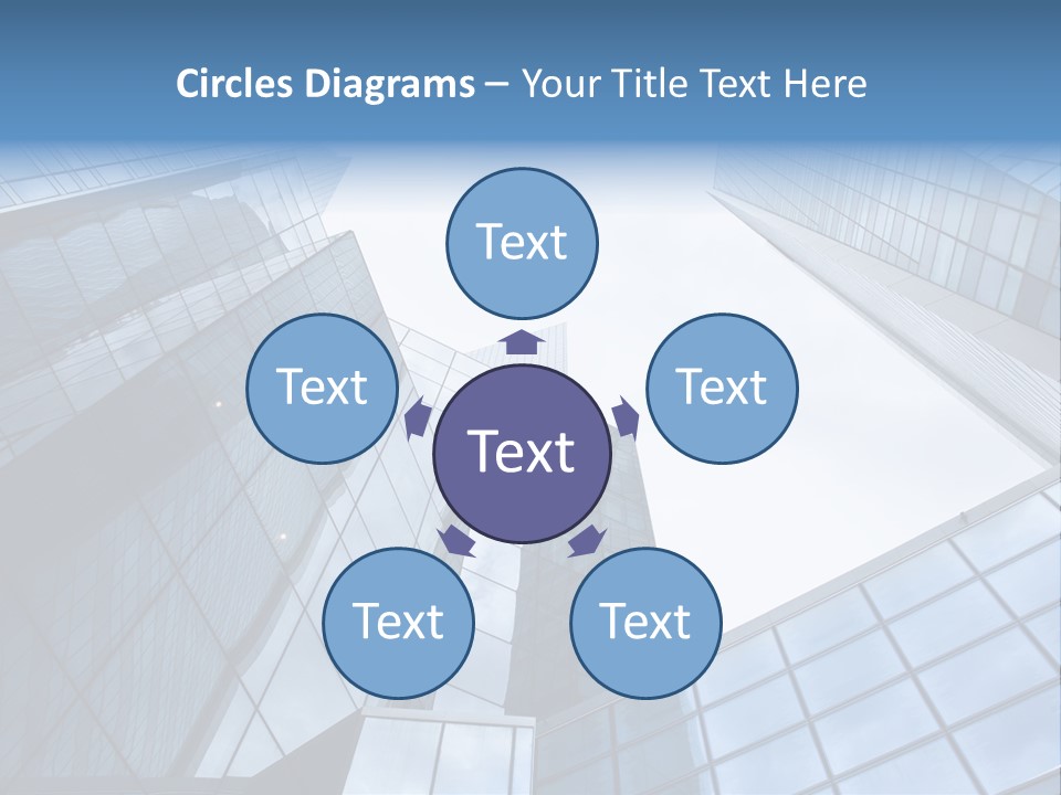 Klar Grau Hochhaus PowerPoint Template