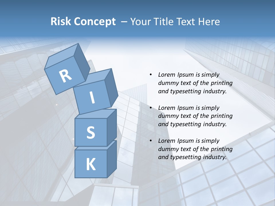 Klar Grau Hochhaus PowerPoint Template