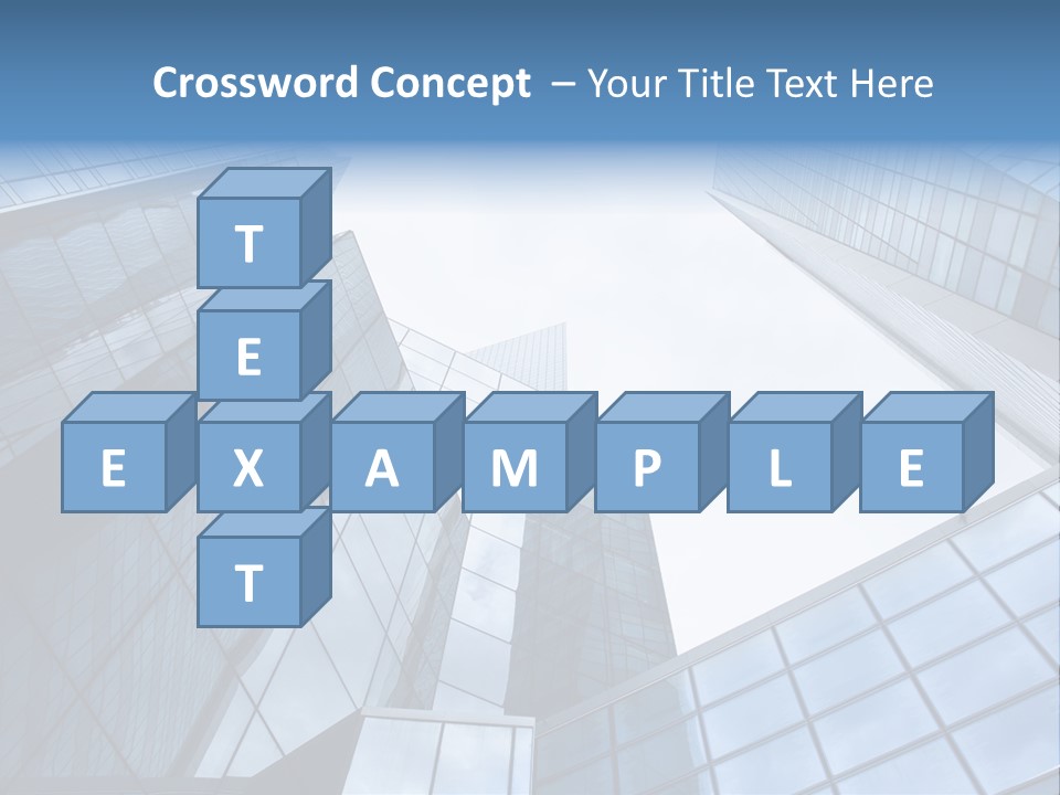 Klar Grau Hochhaus PowerPoint Template