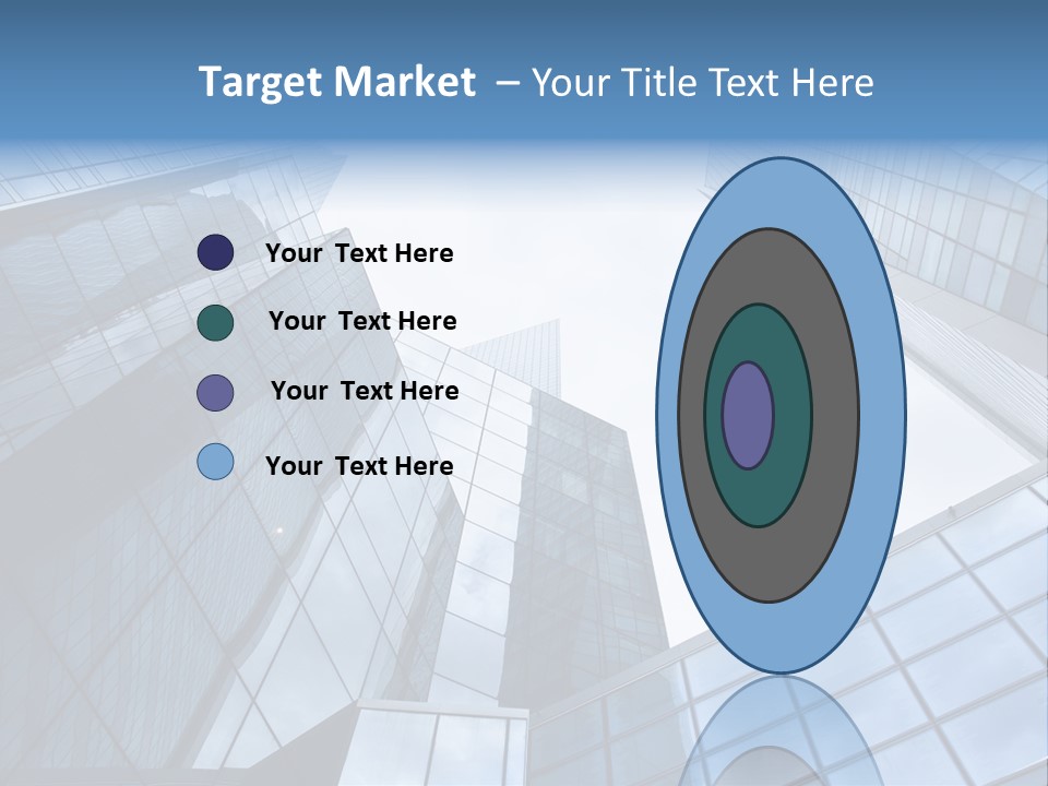 Klar Grau Hochhaus PowerPoint Template