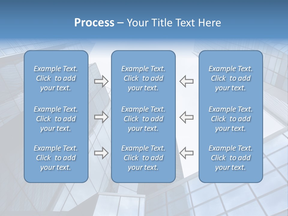 Klar Grau Hochhaus PowerPoint Template