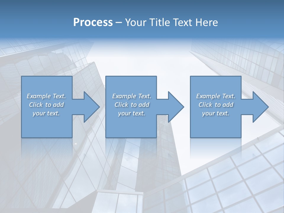 Klar Grau Hochhaus PowerPoint Template