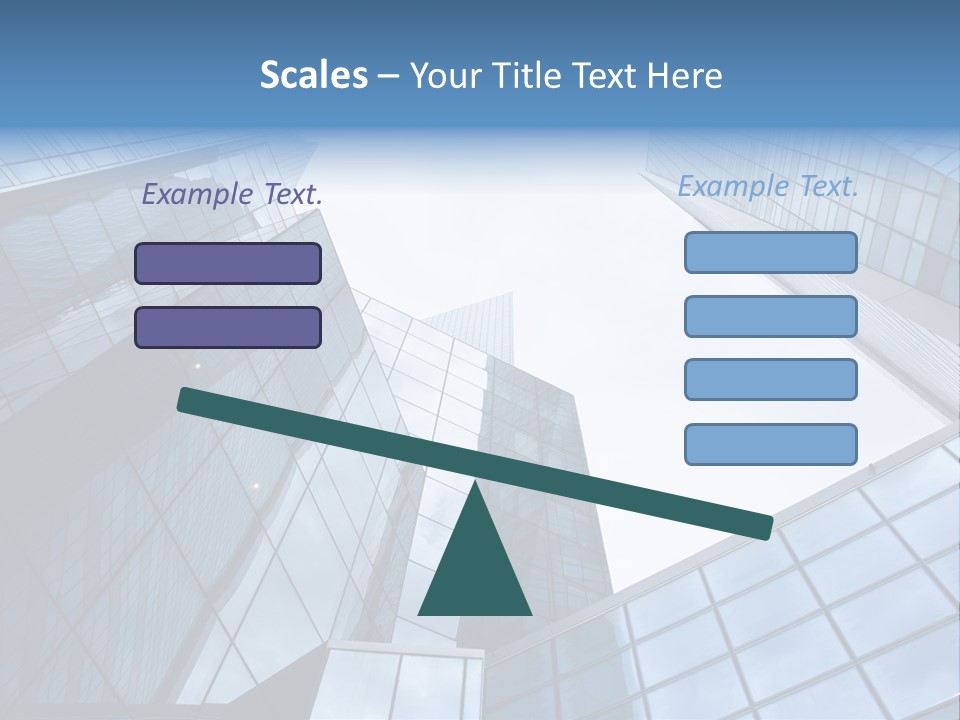 Klar Grau Hochhaus PowerPoint Template