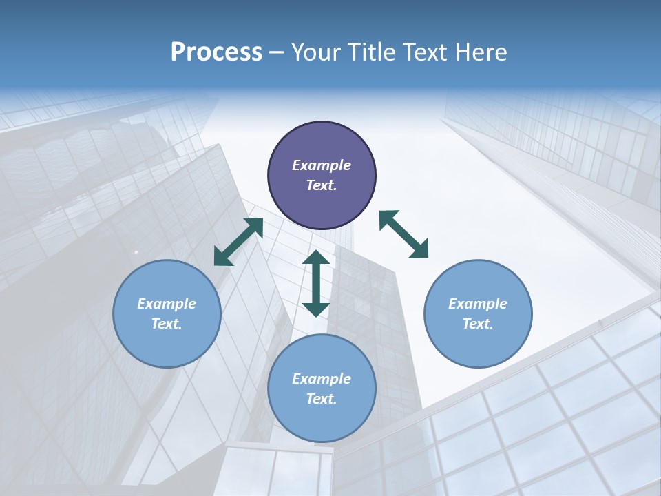 Klar Grau Hochhaus PowerPoint Template