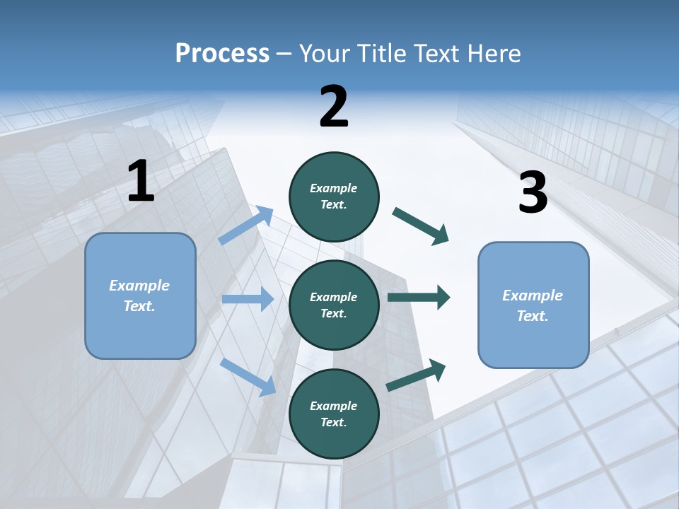 Klar Grau Hochhaus PowerPoint Template