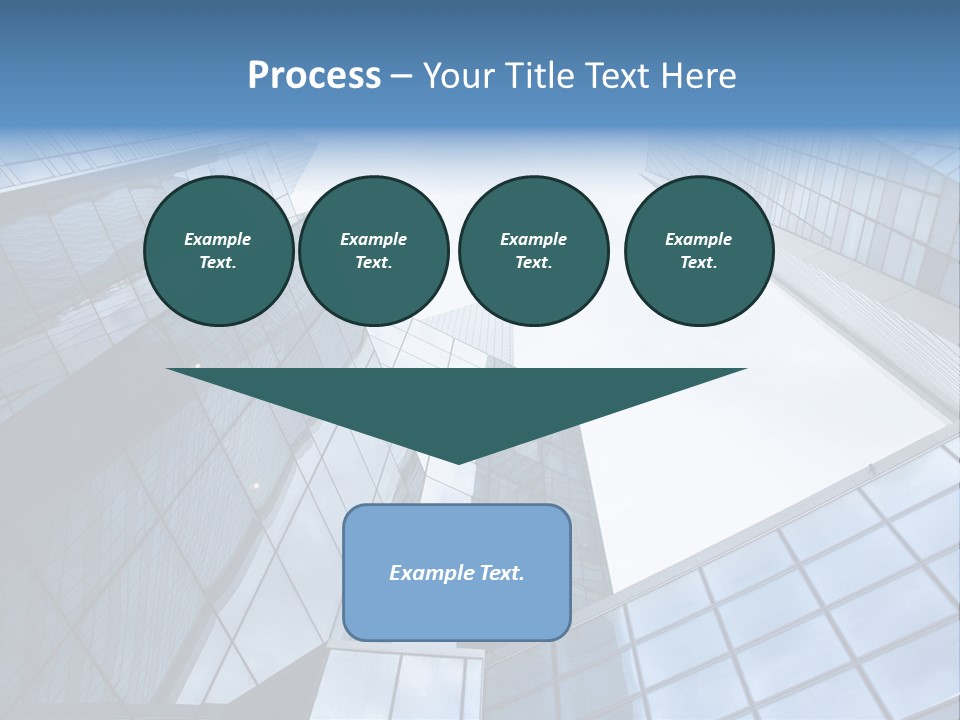 Klar Grau Hochhaus PowerPoint Template