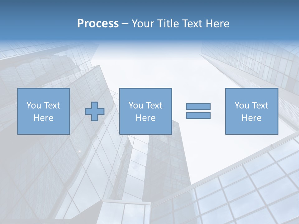Klar Grau Hochhaus PowerPoint Template