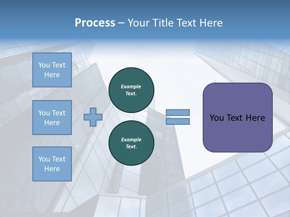 Klar Grau Hochhaus PowerPoint Template