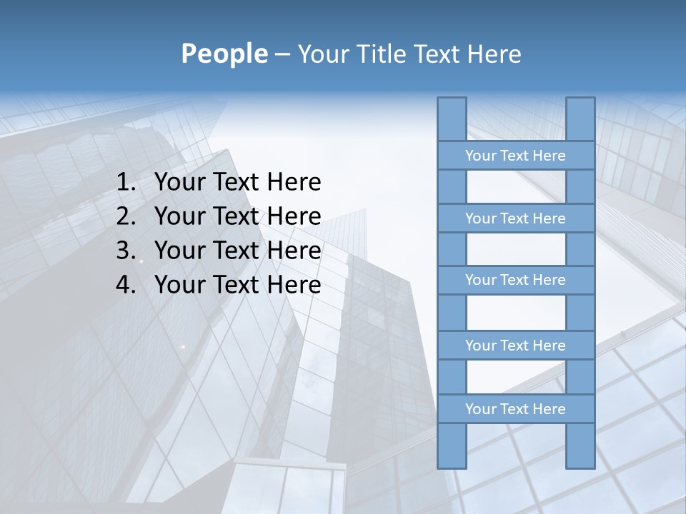 Klar Grau Hochhaus PowerPoint Template