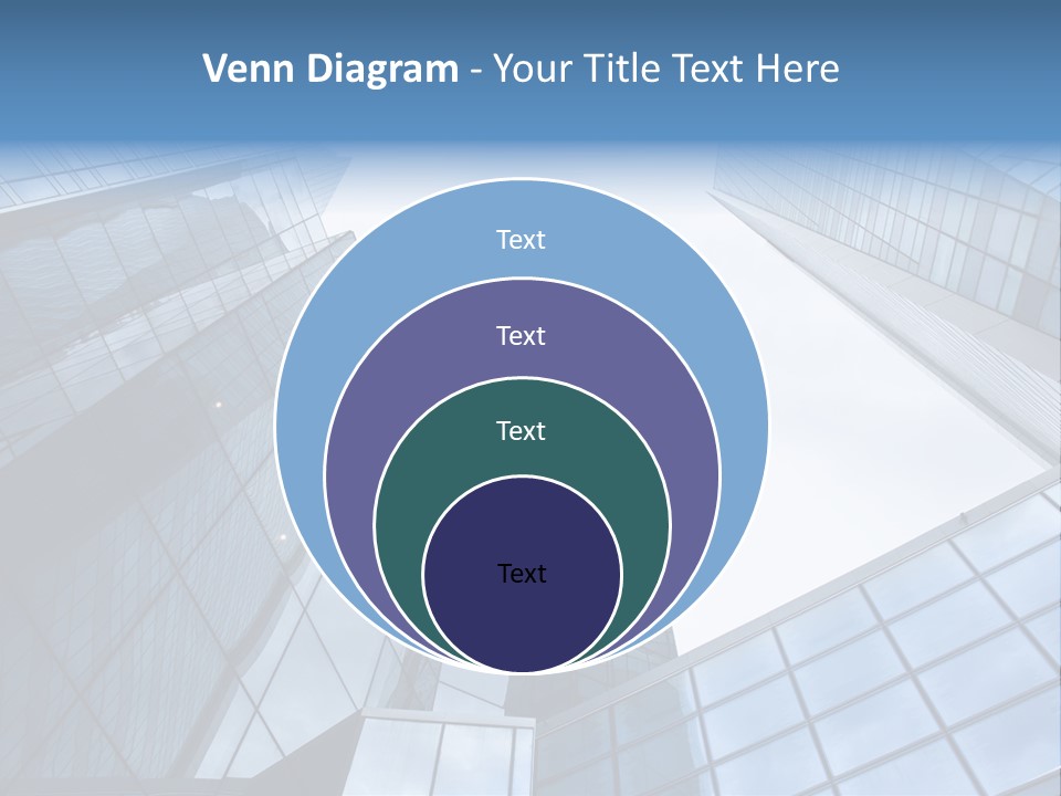 Klar Grau Hochhaus PowerPoint Template