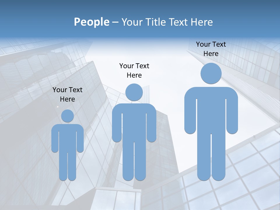 Klar Grau Hochhaus PowerPoint Template