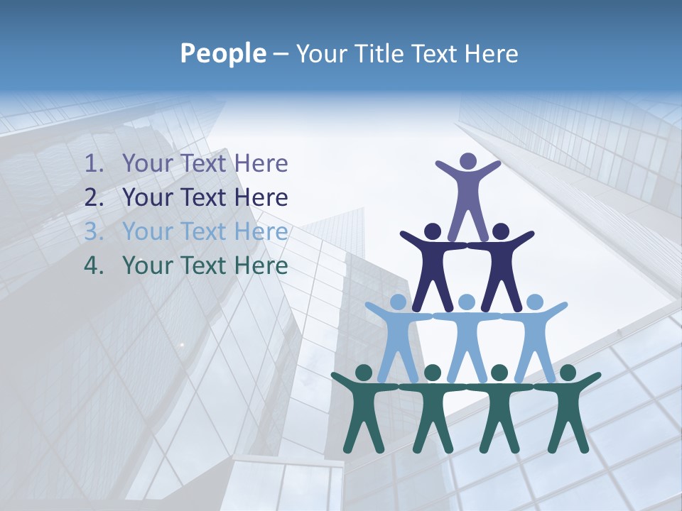 Klar Grau Hochhaus PowerPoint Template