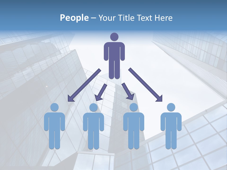 Klar Grau Hochhaus PowerPoint Template