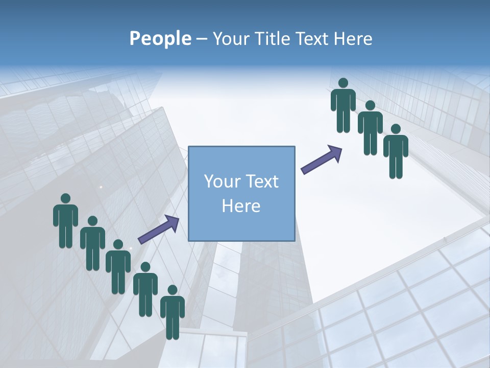 Klar Grau Hochhaus PowerPoint Template