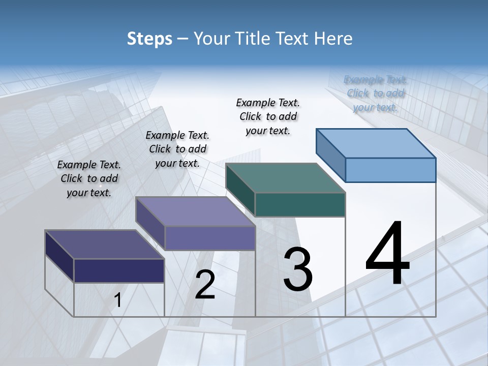 Klar Grau Hochhaus PowerPoint Template