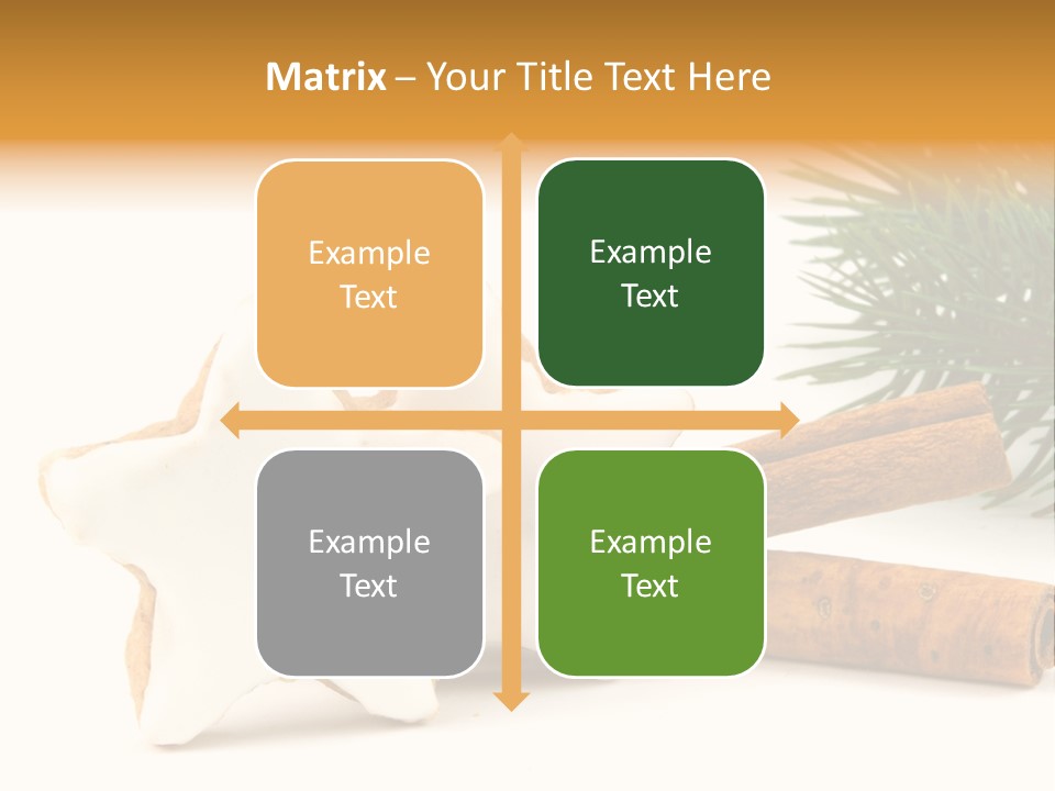 Weihnachten Zimt Freigestellt PowerPoint Template