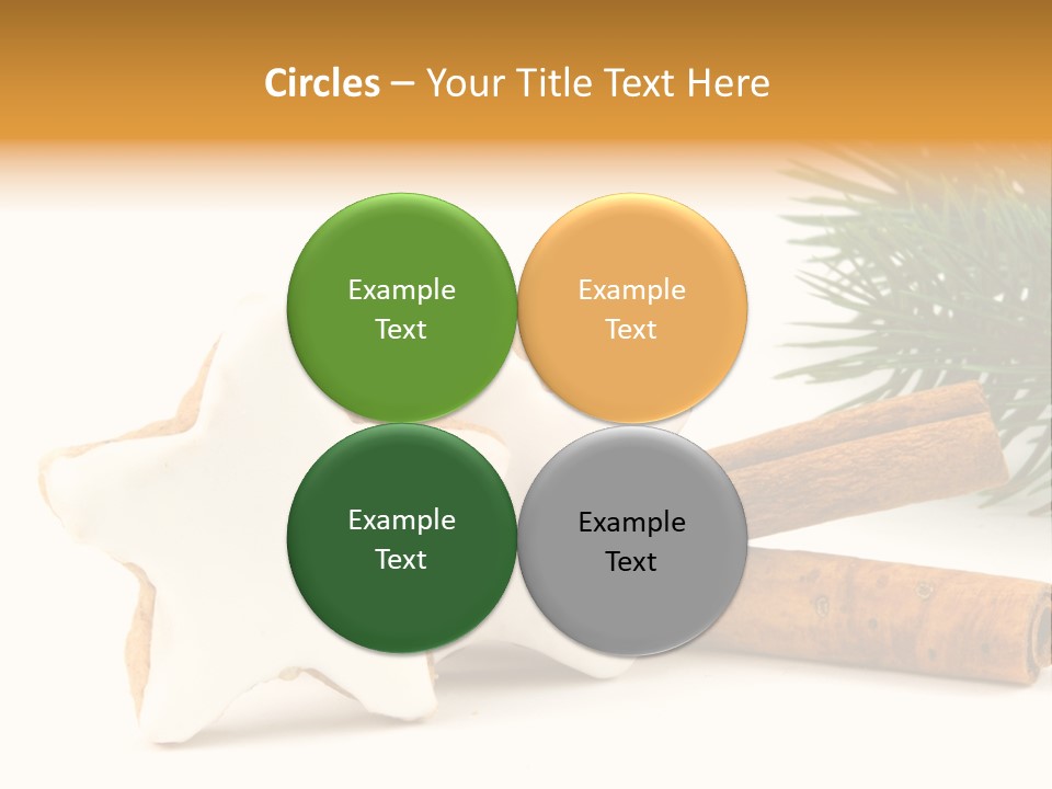 Weihnachten Zimt Freigestellt PowerPoint Template