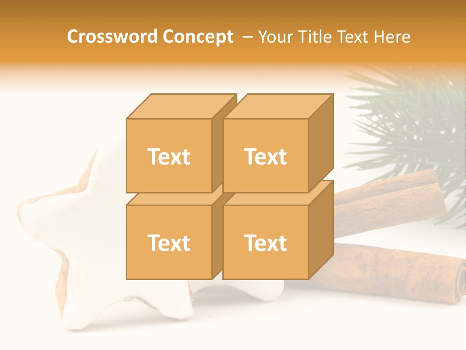 Weihnachten Zimt Freigestellt PowerPoint Template