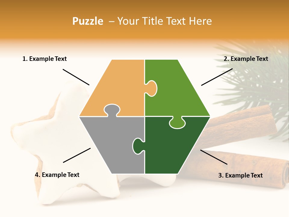 Weihnachten Zimt Freigestellt PowerPoint Template