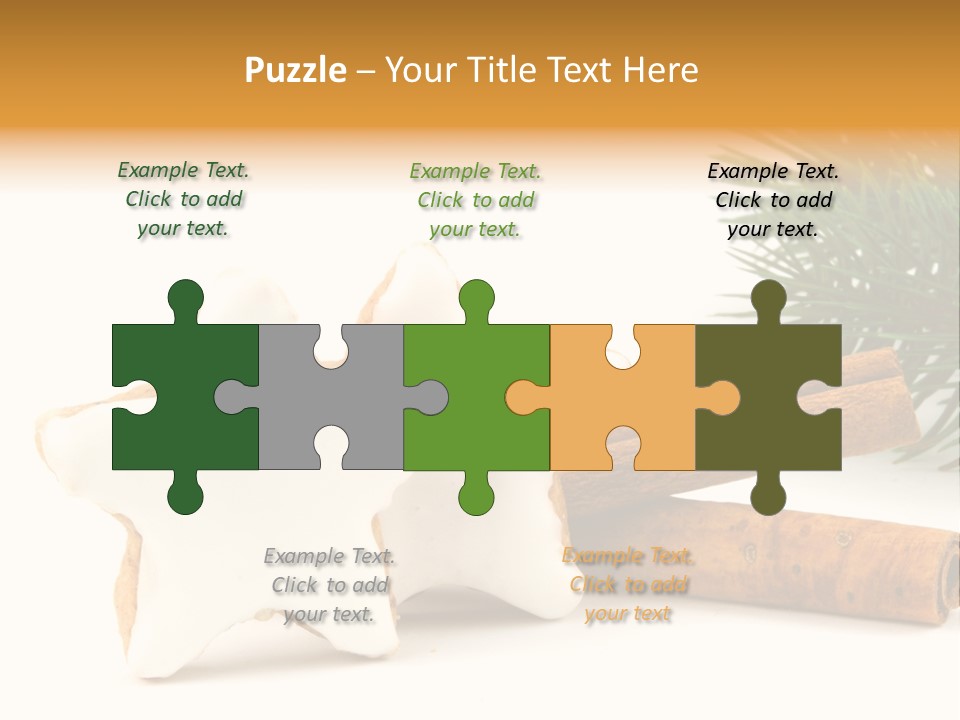 Weihnachten Zimt Freigestellt PowerPoint Template