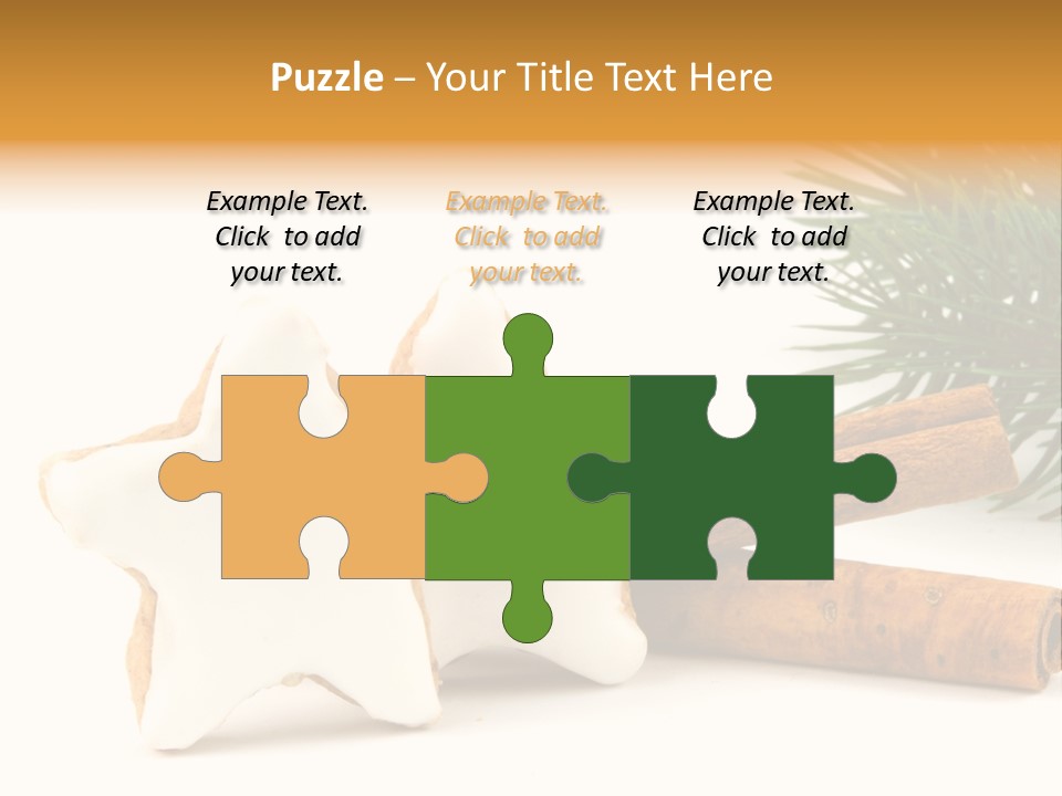 Weihnachten Zimt Freigestellt PowerPoint Template