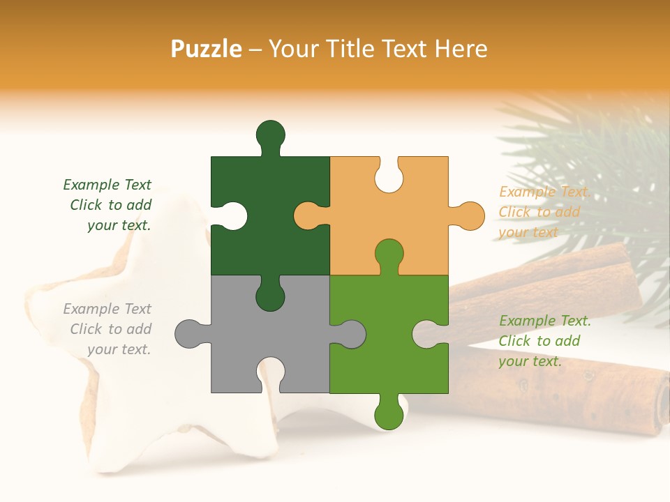 Weihnachten Zimt Freigestellt PowerPoint Template