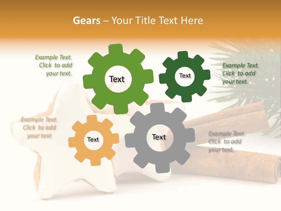 Weihnachten Zimt Freigestellt PowerPoint Template