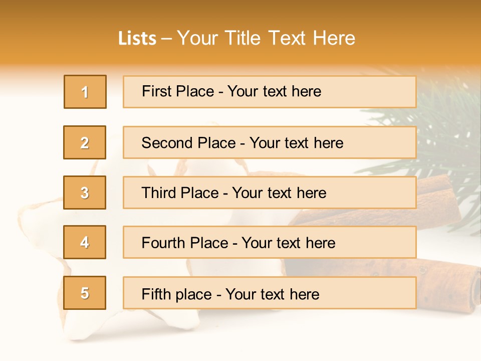 Weihnachten Zimt Freigestellt PowerPoint Template