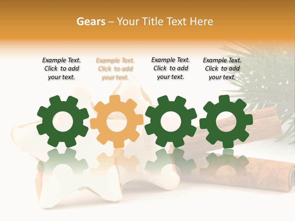 Weihnachten Zimt Freigestellt PowerPoint Template