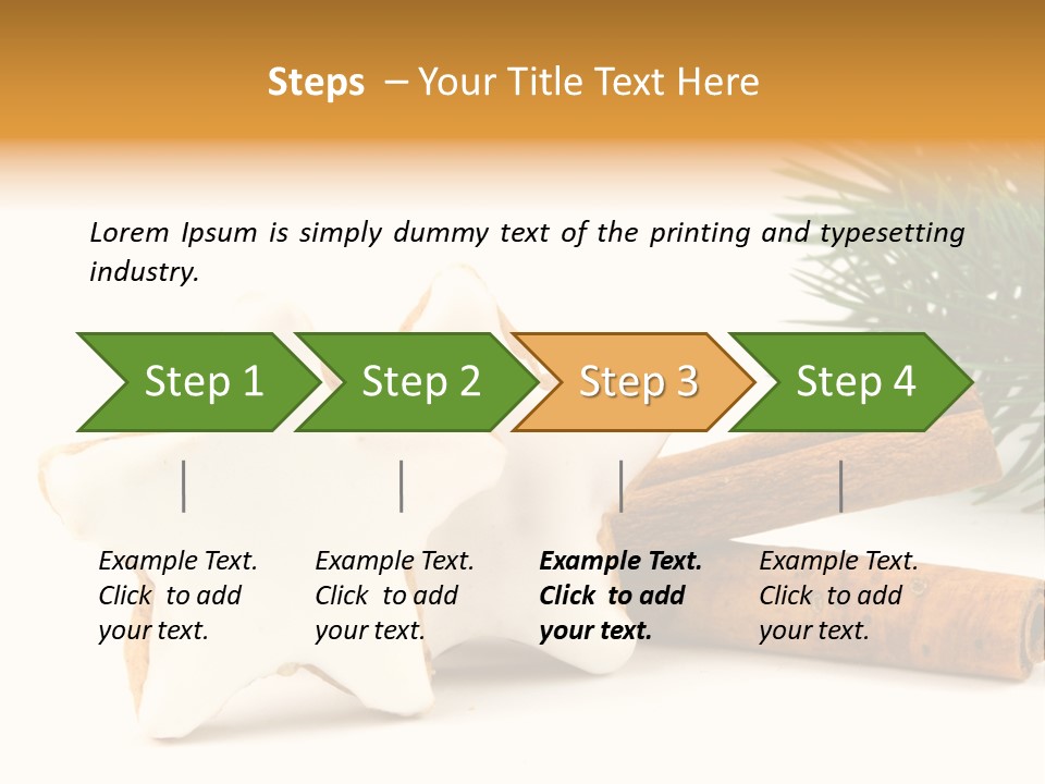 Weihnachten Zimt Freigestellt PowerPoint Template